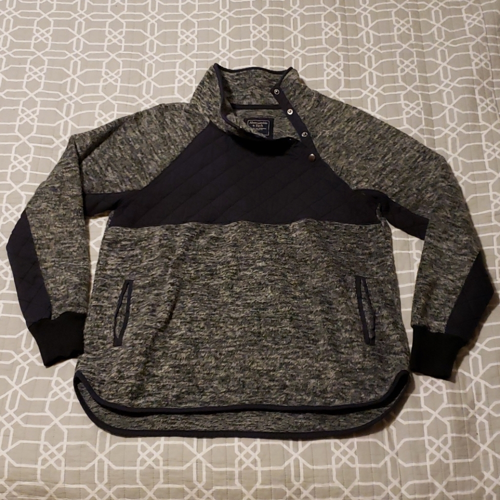 Asymmetrical Snap-Up Fleece